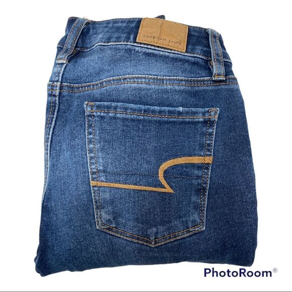 American Eagle Ripped Hi Rise Jegging Jeans Size 0 W25 - Picture 5 of 5